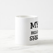 Mug Mon coeur appartient à Sheldon (Centre)