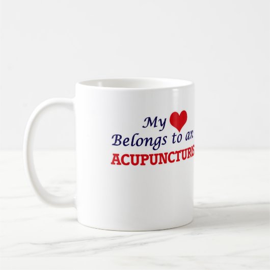 Mug Mon coeur appartient à un acupuncturiste (Gauche)