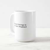 Mug Mon coeur appartient à un berger anglais (Devant gauche)