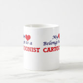 Mug Mon coeur appartient à un dessinateur (Centre)