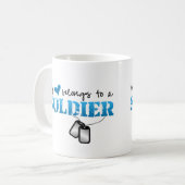 Mug Mon coeur appartient à un soldat (Devant gauche)