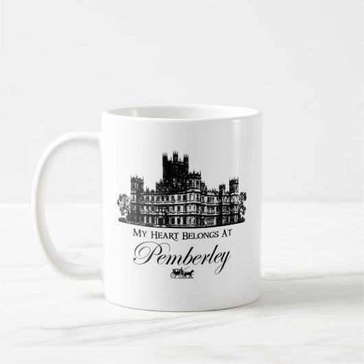 Mug Mon coeur appartient chez Pemberley (Gauche)