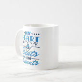 Mug Mon coeur bat en 8 compteurs Patinage artistique (Devant gauche)