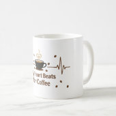 Mug Mon cœur bat pour le café-mug (Devant droit)