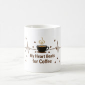 Mug Mon cœur bat pour le café-mug (Centre)