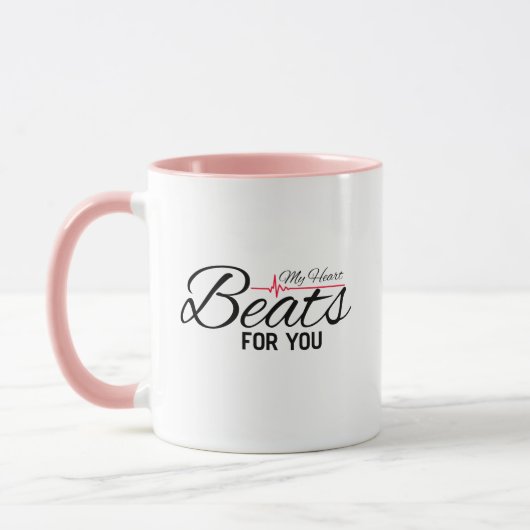 Mug Mon cœur bat pour toi (Gauche)