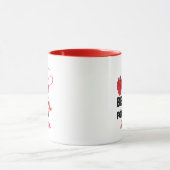 Mug Mon coeur bat pour vous personnalisée (Centre)