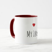Mug Mon cœur d'amour (Devant gauche)