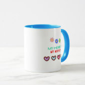 Mug Mon coeur est ma mère (Devant droit)