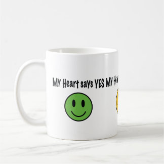 Mug Mon coeur indique oui…