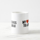 Mug Mon coeur pompier (Centre)