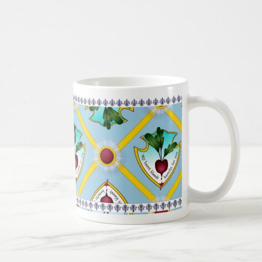 Mug Mon coeur saigne le borsht pour vous (Droite)
