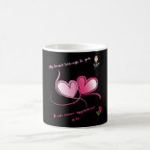Mug Mon coeur vous appartient romantique (Centre)