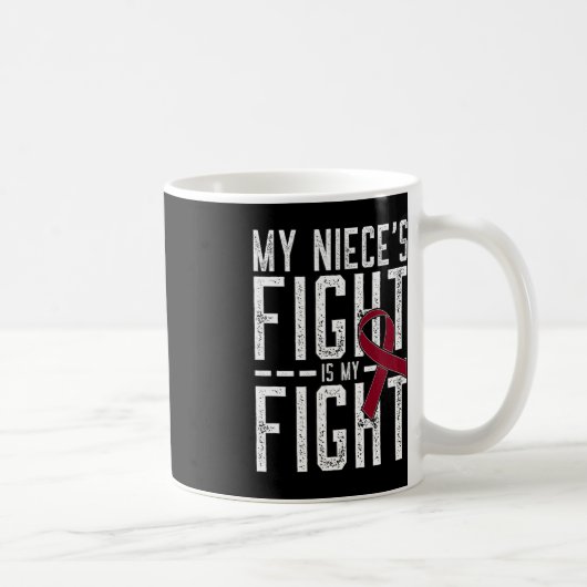 Mug Mon combat de nièce est mon combat contre l'anémie (Droite)