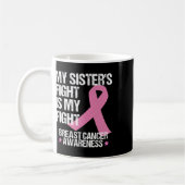 Mug Mon combat Soeurs est mon combat cancer du sein de (Gauche)