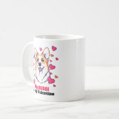 Mug Mon Corgi est mon Chien Saint Valentin mignon (Devant gauche)
