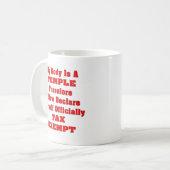 Mug Mon corps est un temple par conséquent que je suis (Devant gauche)