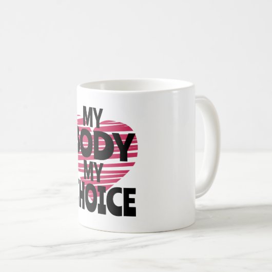 Mug Mon corps Mon choix (Devant droit)