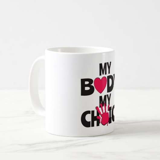 Mug Mon corps Mon choix (Devant gauche)