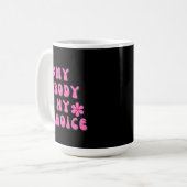 Mug Mon corps Mon choix Typographie rétro (Devant gauche)