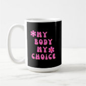 Mug Mon corps Mon choix Typographie rétro (Gauche)