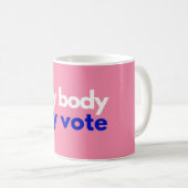 Mug Mon corps Mon vote Roevember (Devant droit)