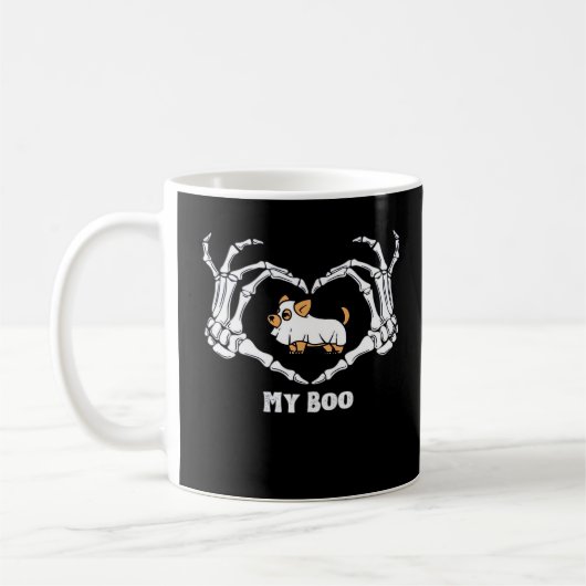 Mug Mon Costume Boo Chihuahua Avec Mains Coeurs Squele (Gauche)