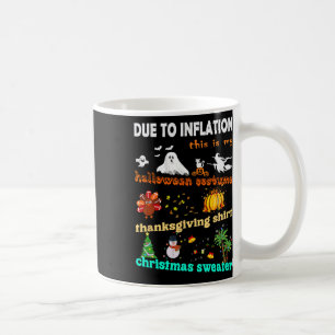 Mug Mon costume moche d'Halloween Éffrayant Thanksgivi