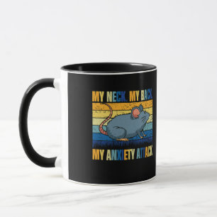 Mug Mon Cou Mon Dos Mon Rat D'Attaque Anxiété