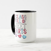 Mug Mon Cours Est Plein D'Enseignant D'Amour (Devant gauche)