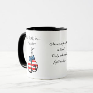 Mug Mon DAD est un chasseur USA Drapeau Fête des pères