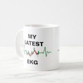 Mug Mon dernier négociant Stock EKG (Devant gauche)