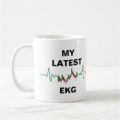Mug Mon dernier négociant Stock EKG (Gauche)