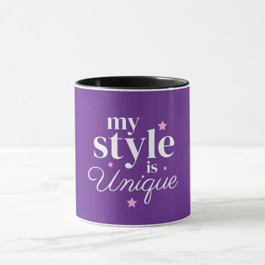Mug Mon design de texte de style (Centre)