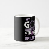 Mug Mon Dieu Est Plus Fort Que Le Ruban De Sensibilisa (Devant droit)