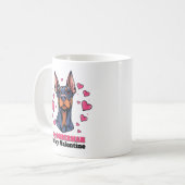 Mug Mon Doberman est Mon Chien Valentin Mignonne Drôle (Devant gauche)