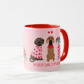 Mug Mon Dogue Allemand Est Mon Valentin (Devant droit)