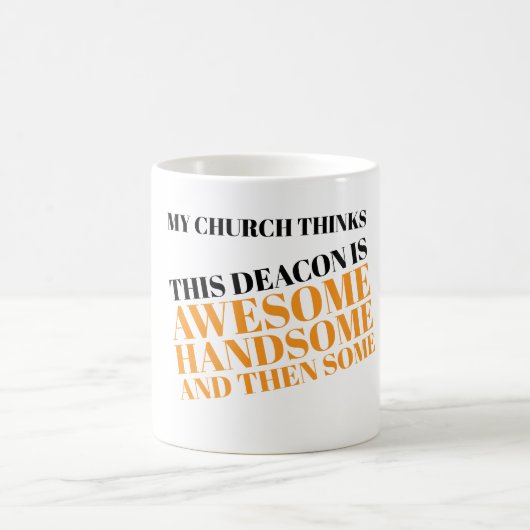 Mug Mon église pense que ce diacre est génial (Centre)