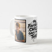Mug Mon enfant préféré m'a donné ce script de pinceau  (Devant gauche)