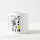 Mug Mon Entraîneur De Tennis Me Fait Peur (Devant gauche)