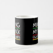 Mug Mon entreprise noire Noir Histoire Mois Afrique (Centre)