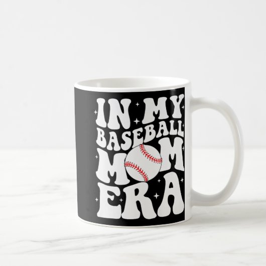 Mug Mon époque de maman de baseball Baseball Mama Fête (Droite)