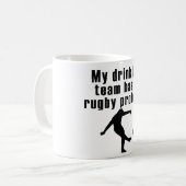 Mug Mon équipe potable a un problème de rugby (Devant gauche)