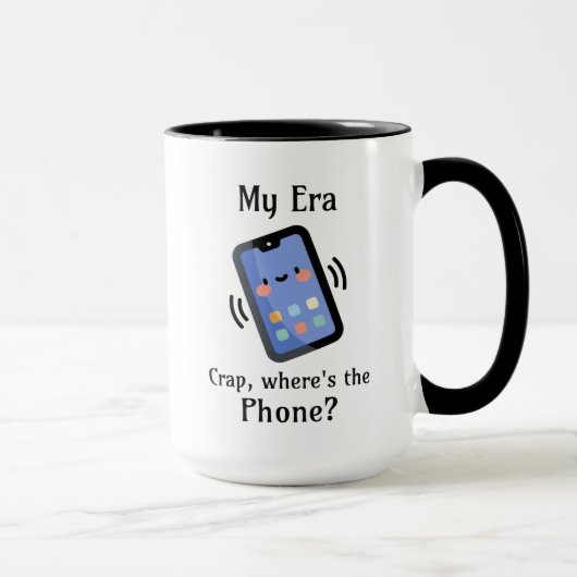 Mug Mon ère | Merde, où est le téléphone ? (Droite)