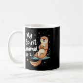 Mug Mon Esprit Animal Est Une Otter Mignonne Animal Dr (Gauche)