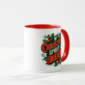 Mug Mon esprit de Noël est Bière-89379 (Devant droit)