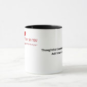 Mug Mon esprit est fixé sur vous Conception d'amour ré (Centre)