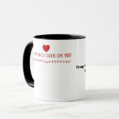 Mug Mon esprit est fixé sur vous Conception d'amour ré (Devant gauche)