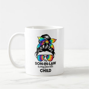 Mug Mon Fils En Droit Est Mon Enfant Favori Messy Bun