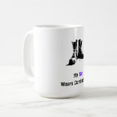 Mug Mon fils porte des bottes de combat (Devant gauche)